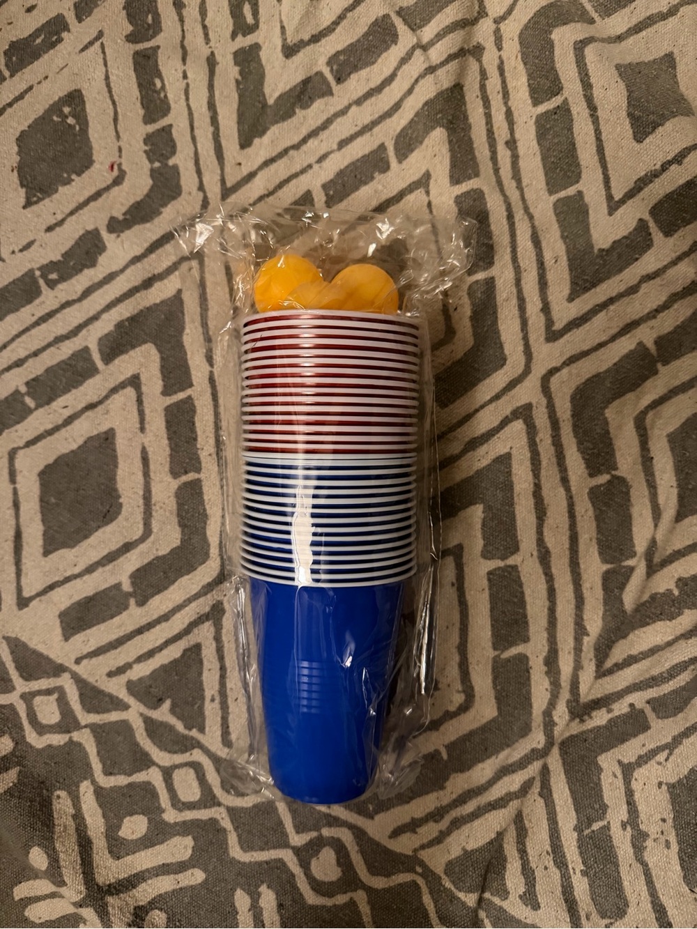 Party Essentials Red & Blue Plastic Cups - Home Party Supplies- Cup Pong